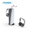 DOBE PS5 console headphone hanger, a portable headphone storage hanger for game consoles Application Scenario